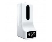Dispenser Automatico Com Sensor E Termômetro p/ Sabonete Álcool Em Gel Detergente